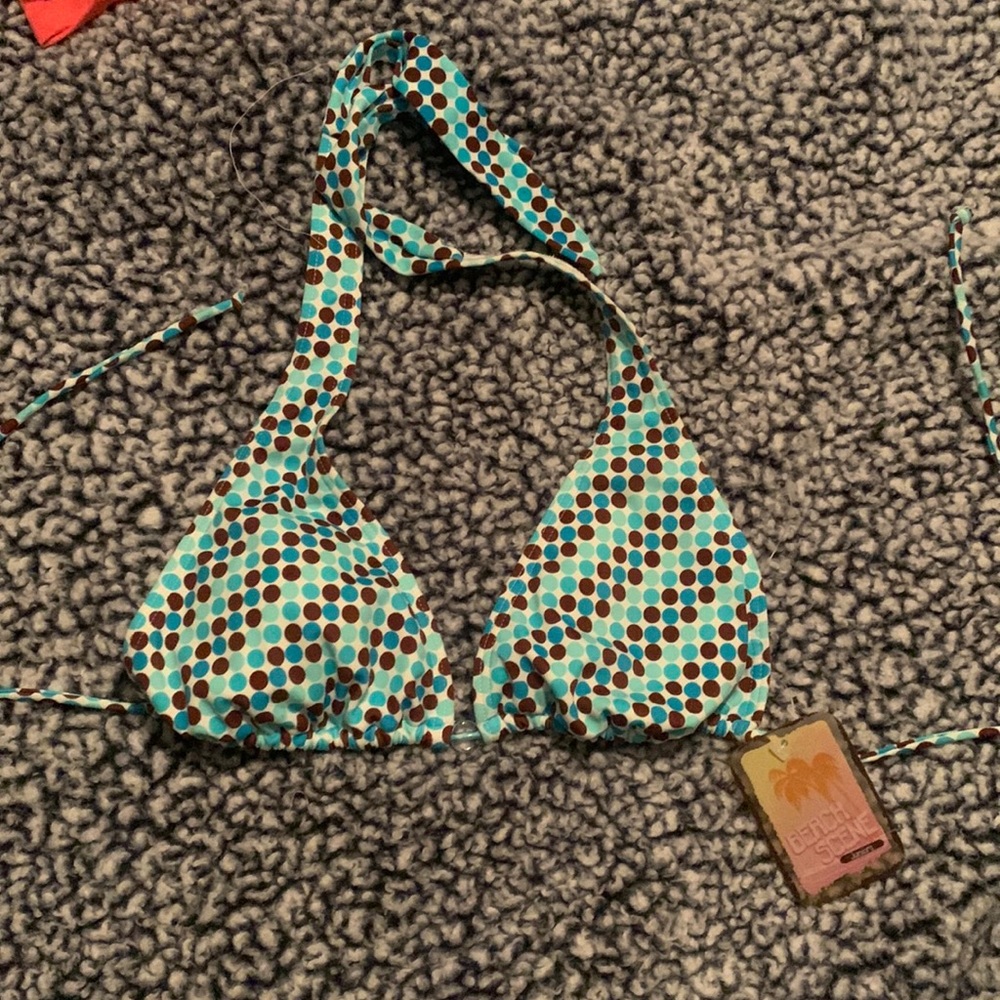 NWT halter style bikini top